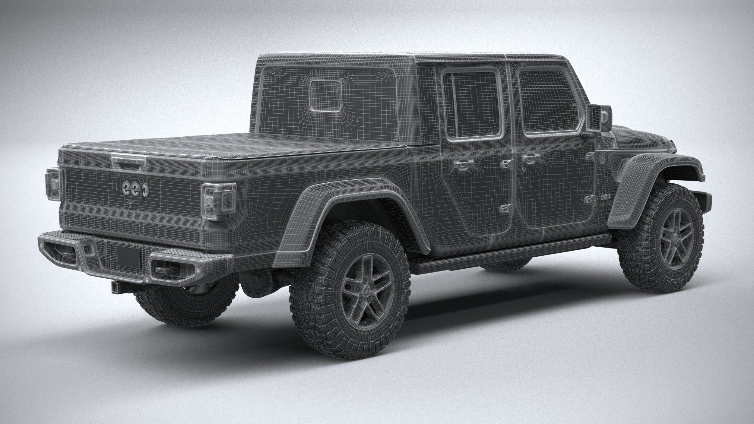 Jeep Gladiator Mojave 2024 3D model_31