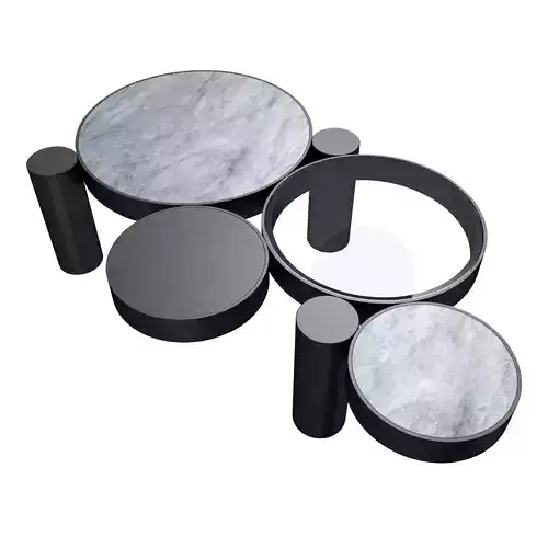 Noir furniture Trypo coffee table 3D model