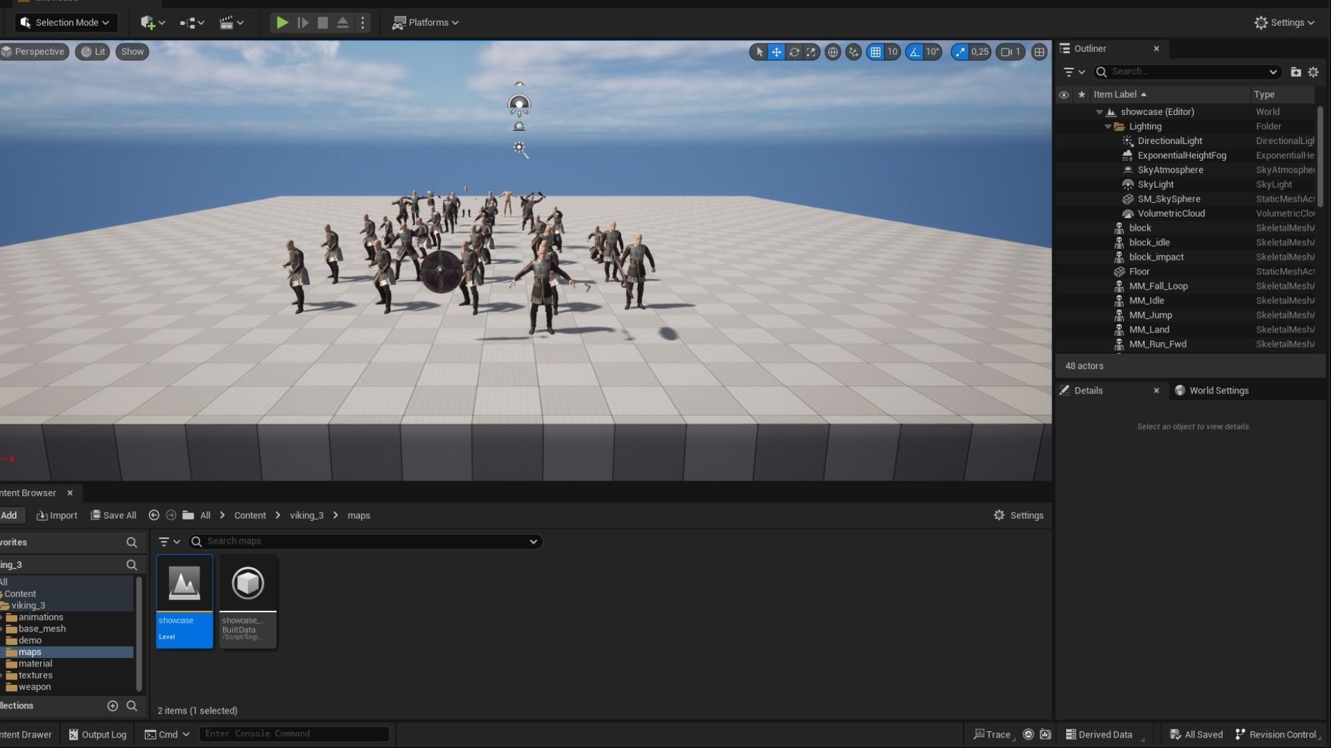 Viking 3 A pose Low-poly character redy for game Low-poly 3D model_24