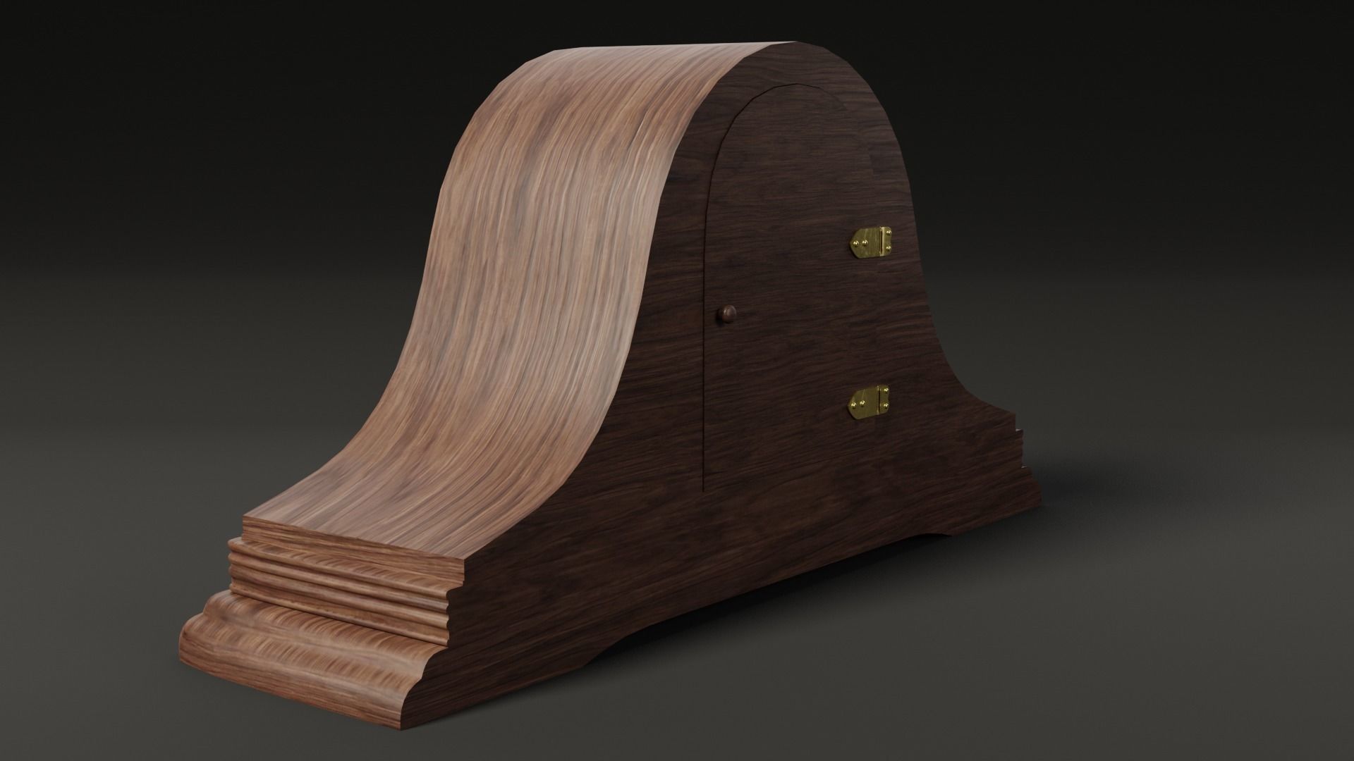 Mantle Clock 3D model_2