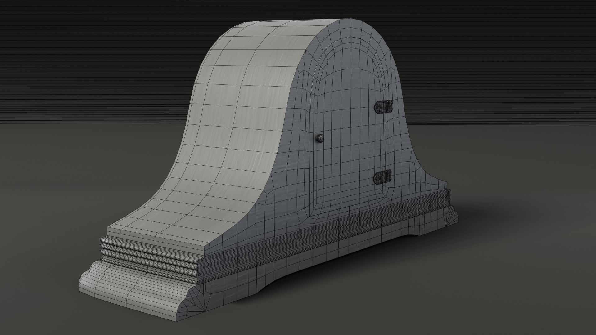 Mantle Clock 3D model_5