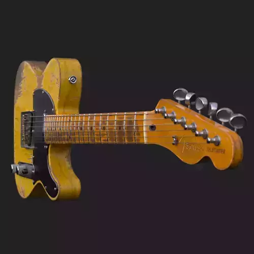 Fender Telecaster Relic Low-poly 3D model