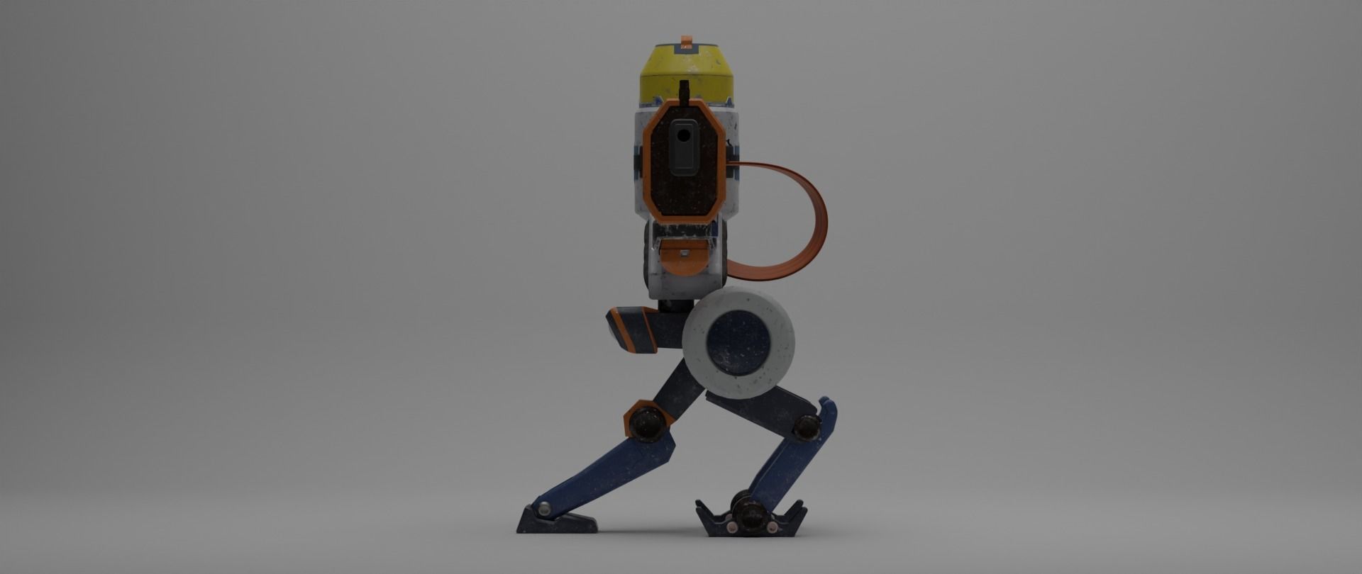 KJ Turret  Low-poly 3D model_6