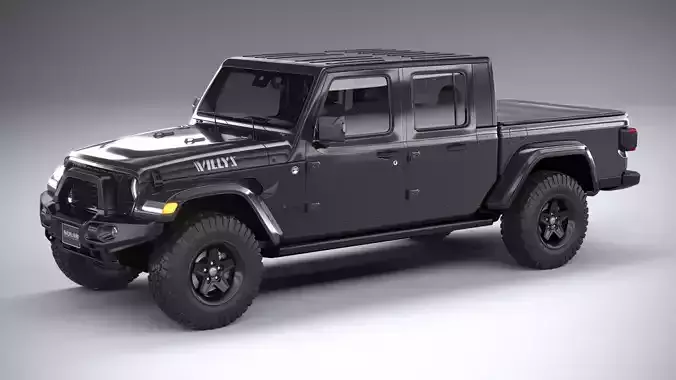 Jeep Gladiator Willys 2024 3D model