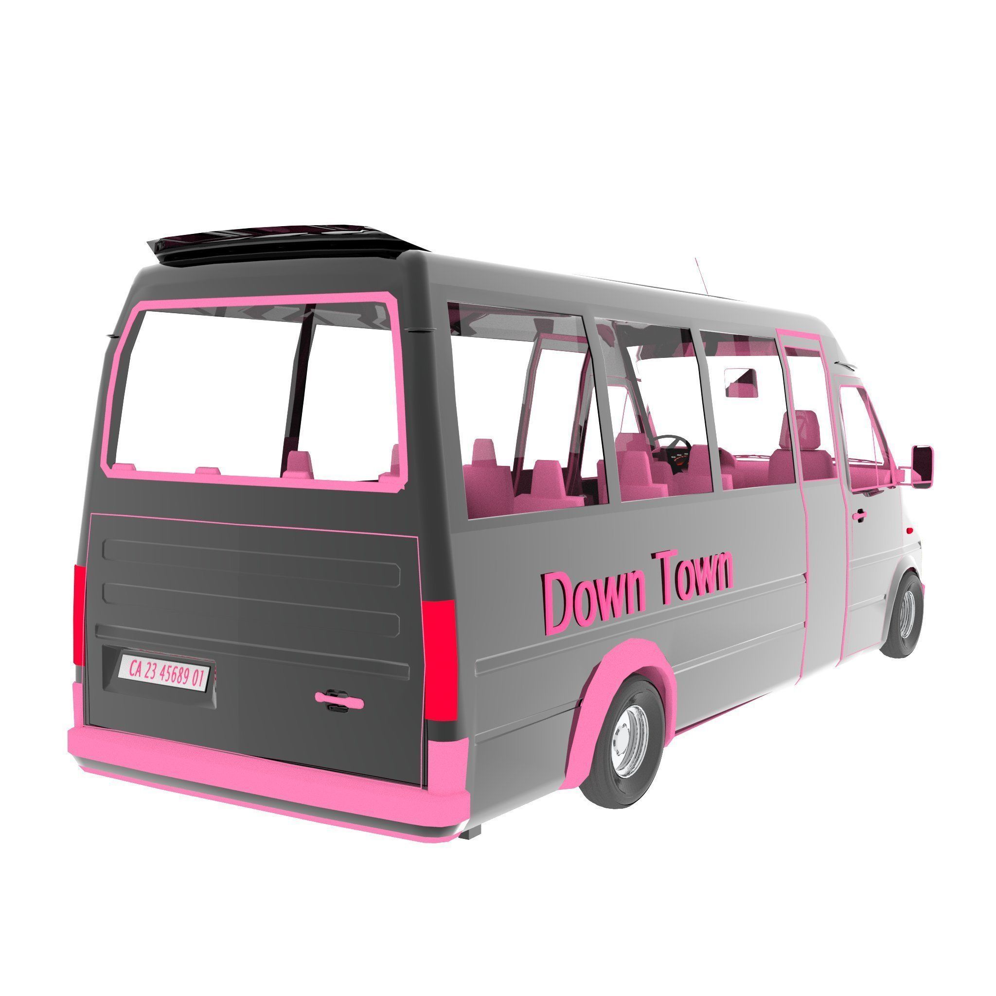Minibus 3D model_7
