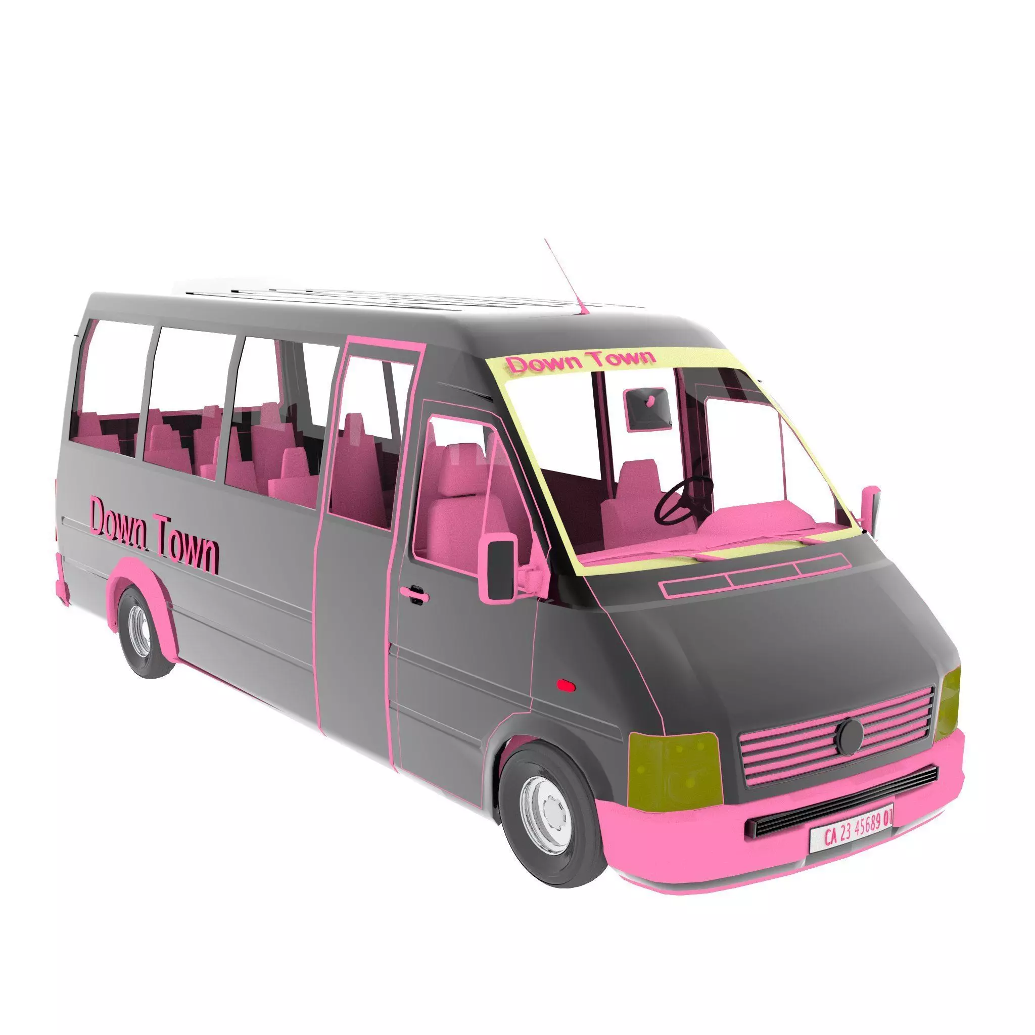 Minibus 3D model_0