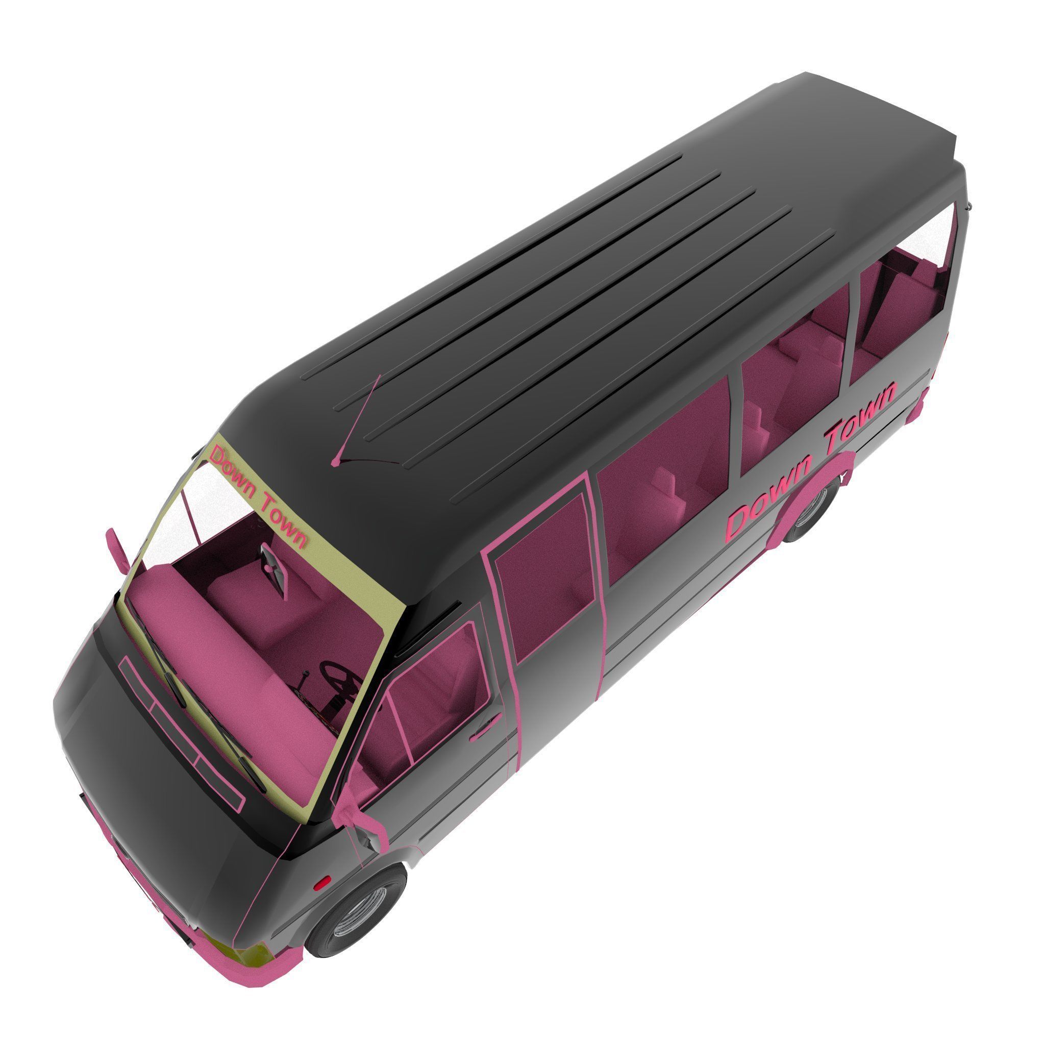 Minibus 3D model_3