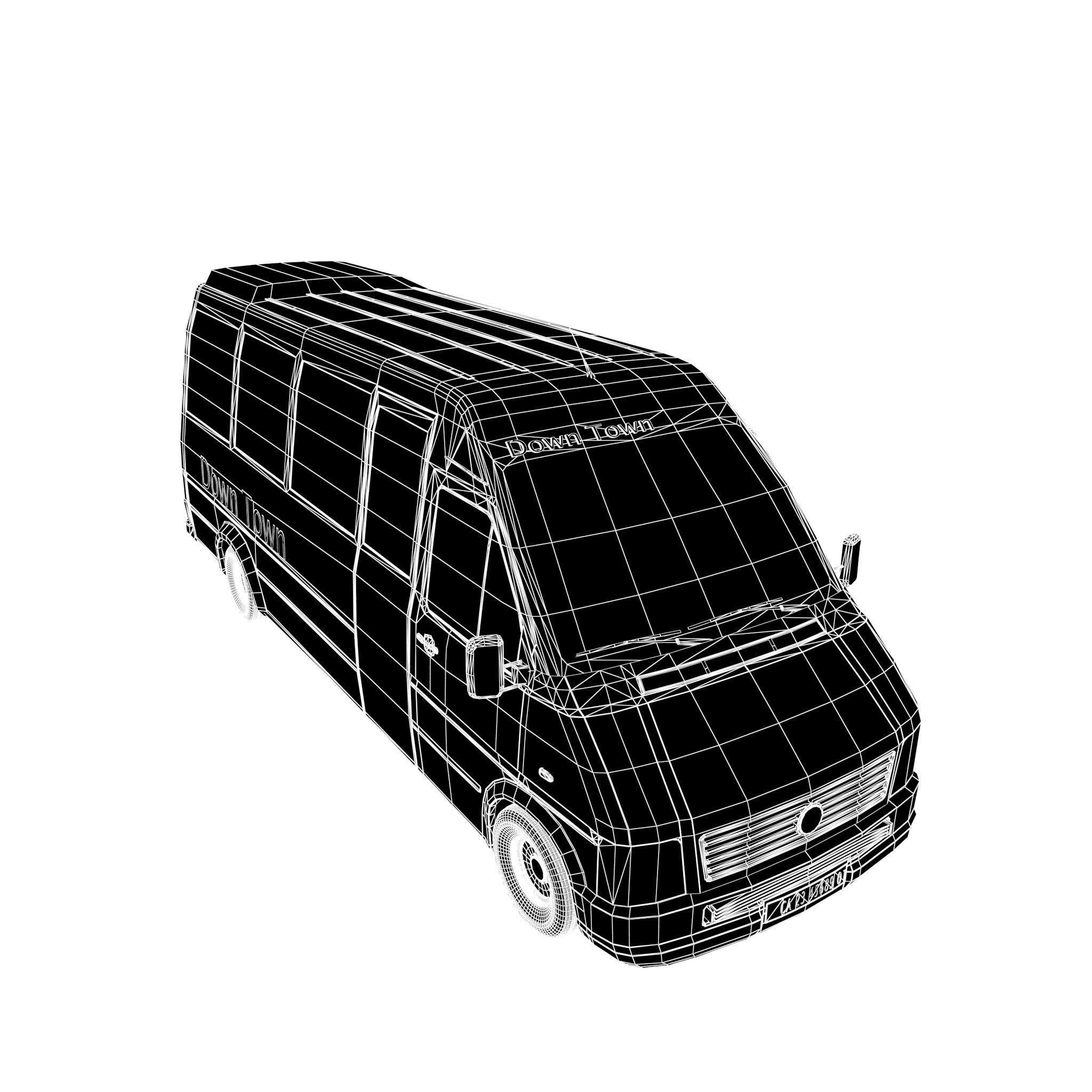 Minibus 3D model_12