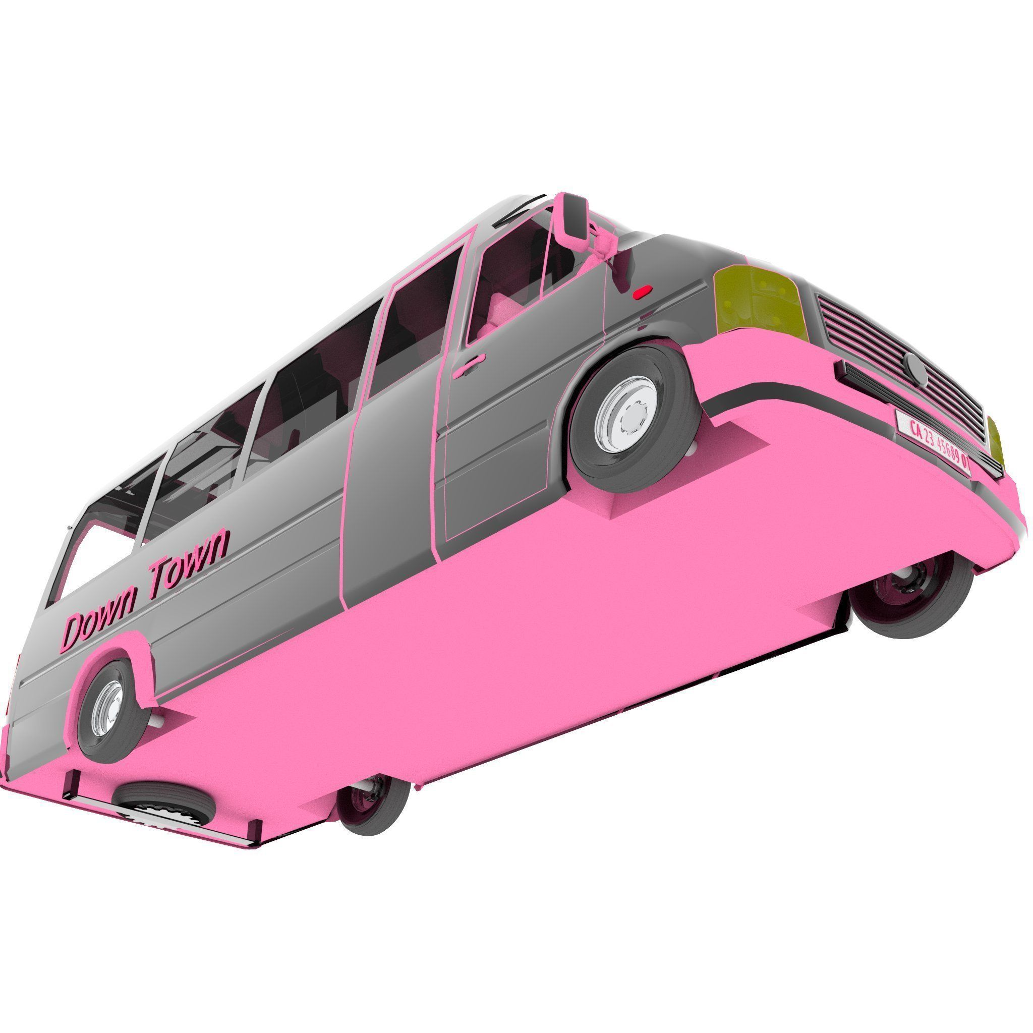 Minibus 3D model_10