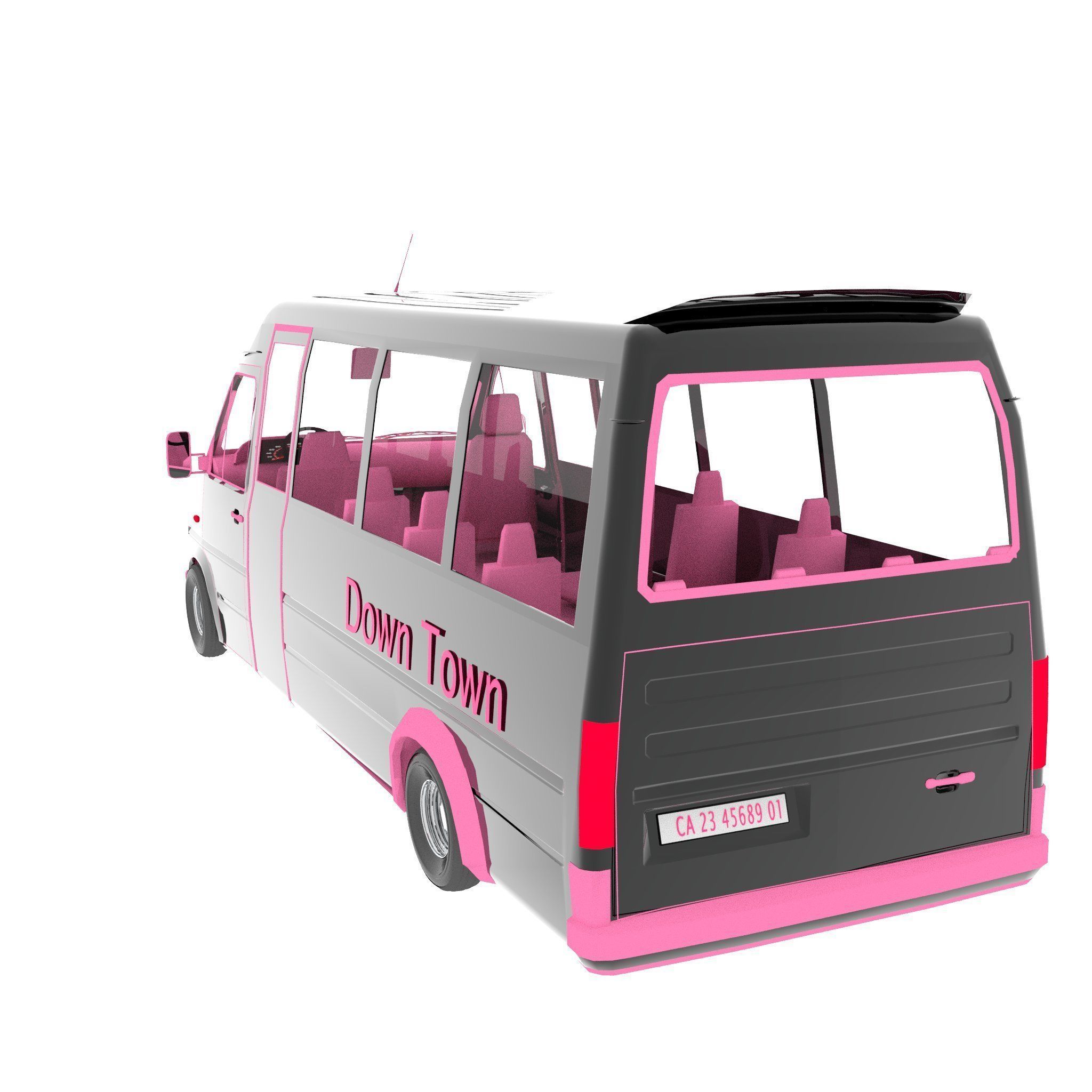 Minibus 3D model_6