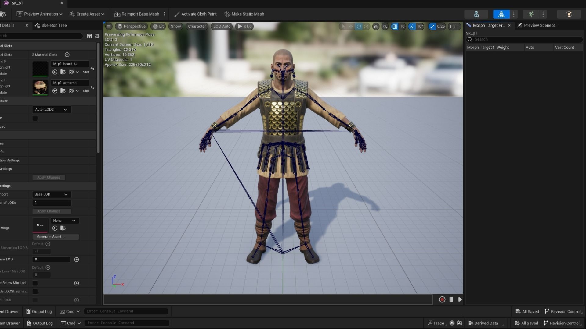 Persian 1 A pose Low-poly character redy for games Low-poly 3D model_16