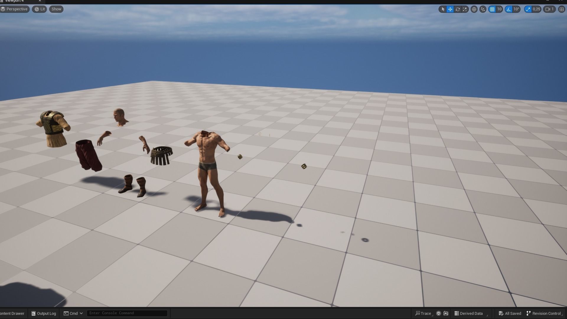 Persian 1 A pose Low-poly character redy for games Low-poly 3D model_20