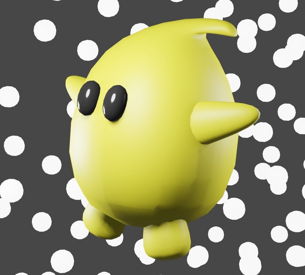 3D Star Low-poly 3D model_3