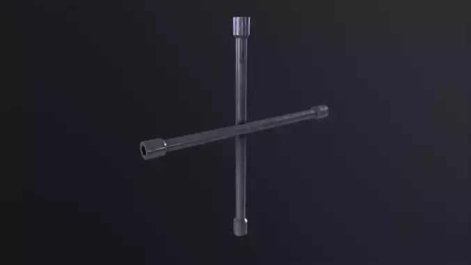 Lug Wrench 3D Model