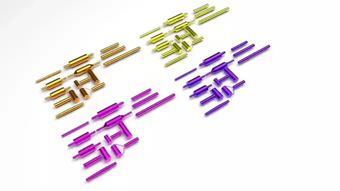 Metallic Rolling Pins Set