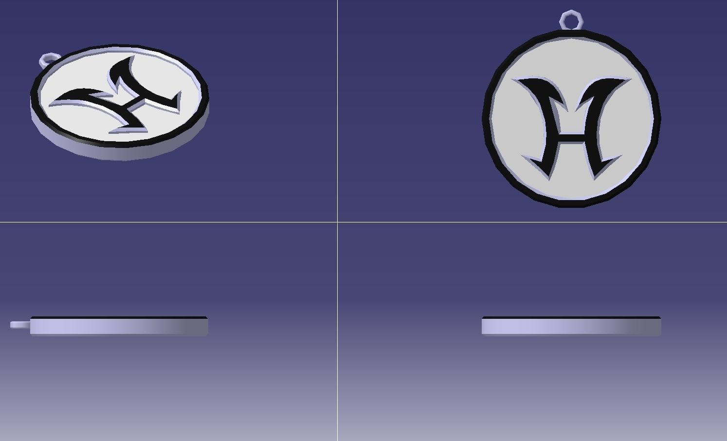 Hero chain 3D print model_4