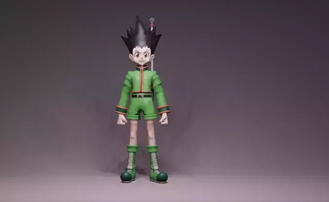Anime Character - HxH Gon Freecss 3D model