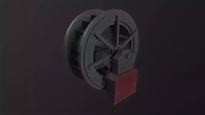 Water wheel 3D Model