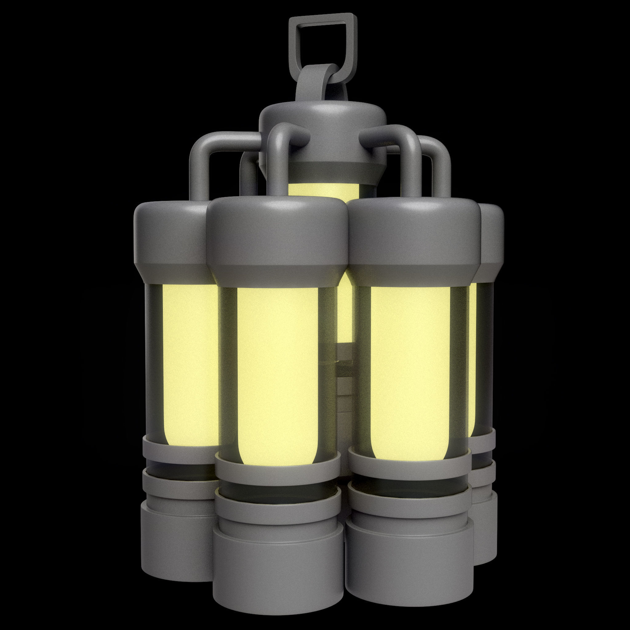 40 Lanterns Base Mesh Pack Low-poly 3D model_35