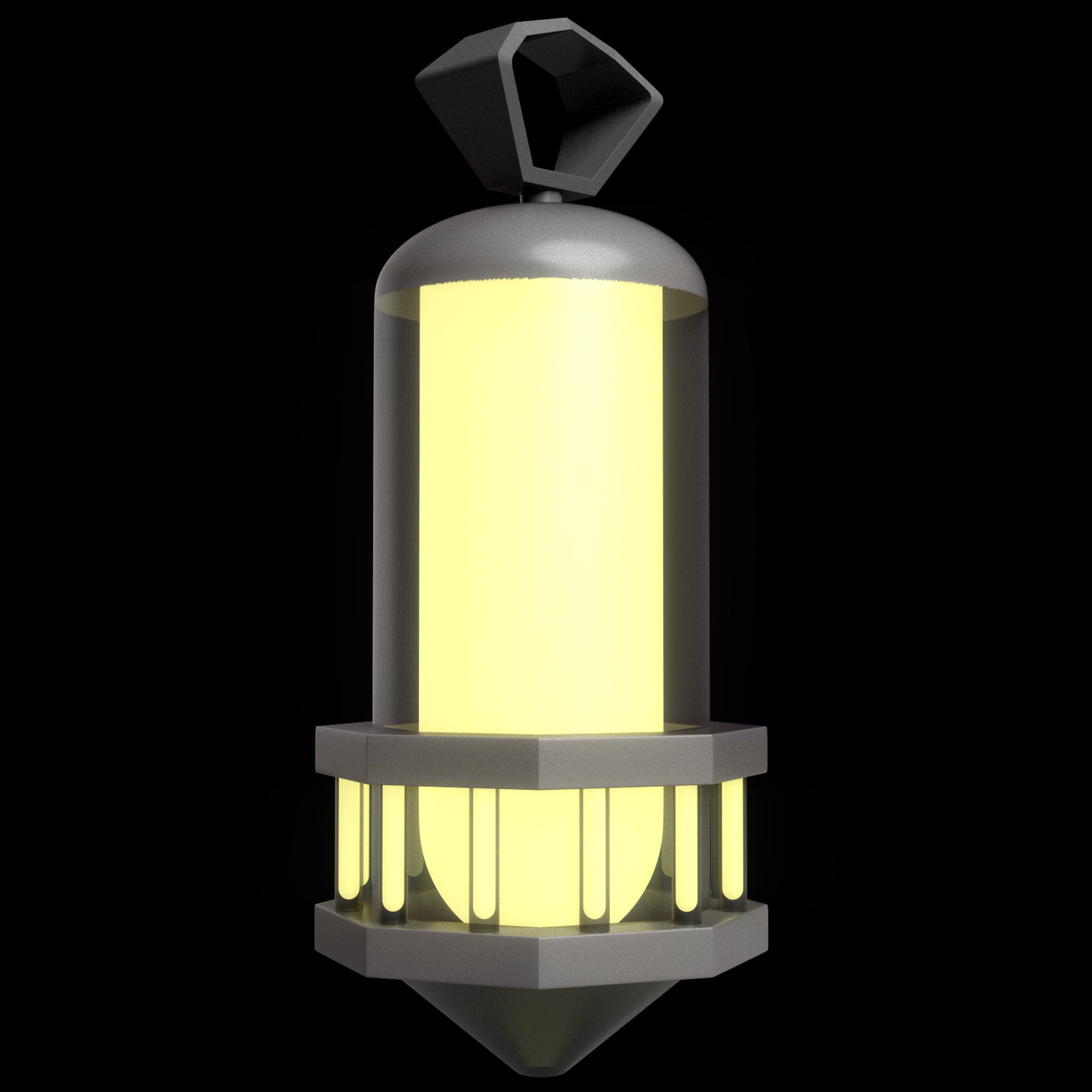 40 Lanterns Base Mesh Pack Low-poly 3D model_29