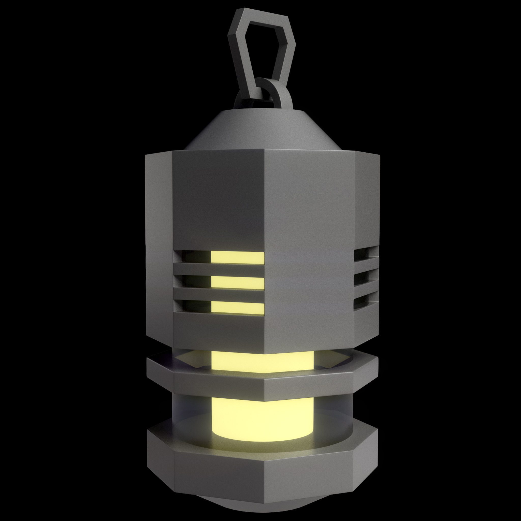 40 Lanterns Base Mesh Pack Low-poly 3D model_11