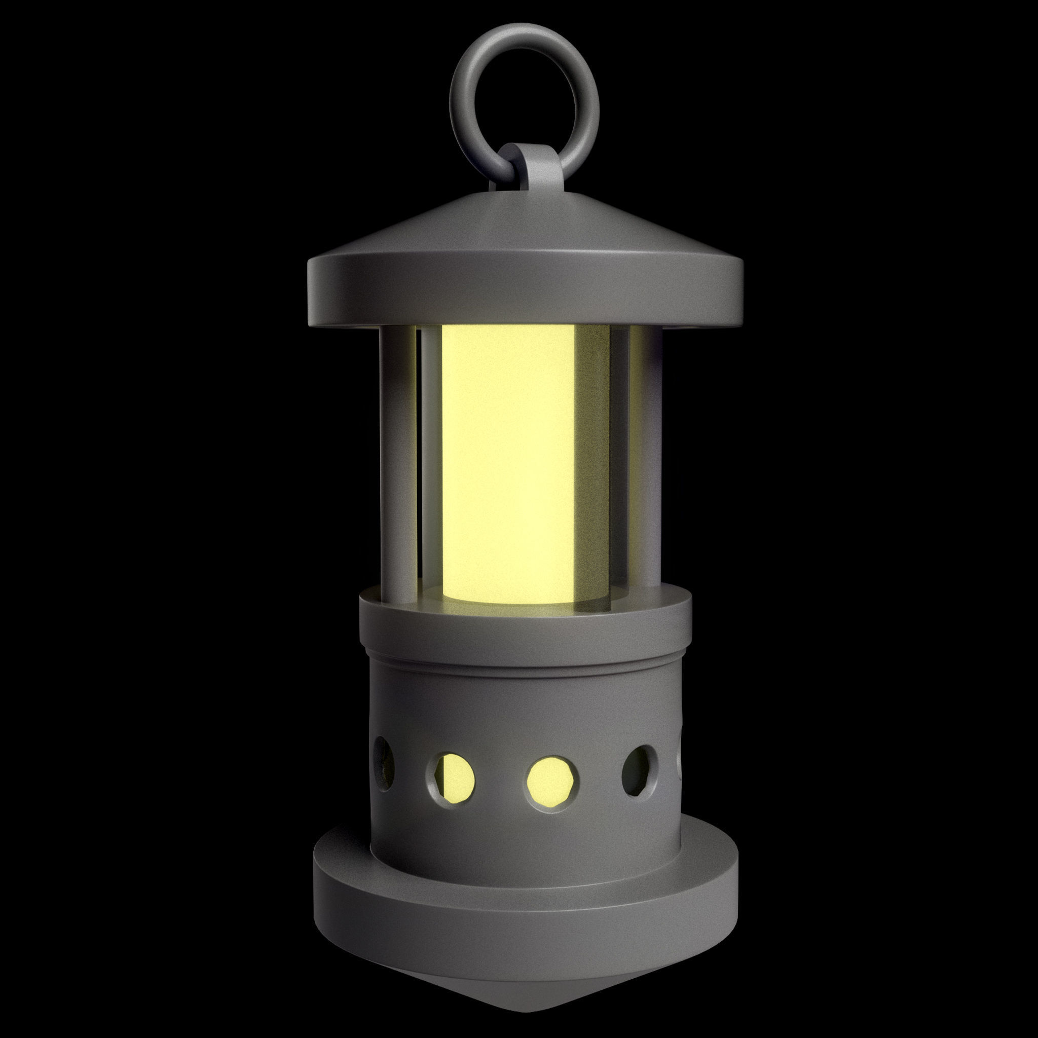 40 Lanterns Base Mesh Pack Low-poly 3D model_31