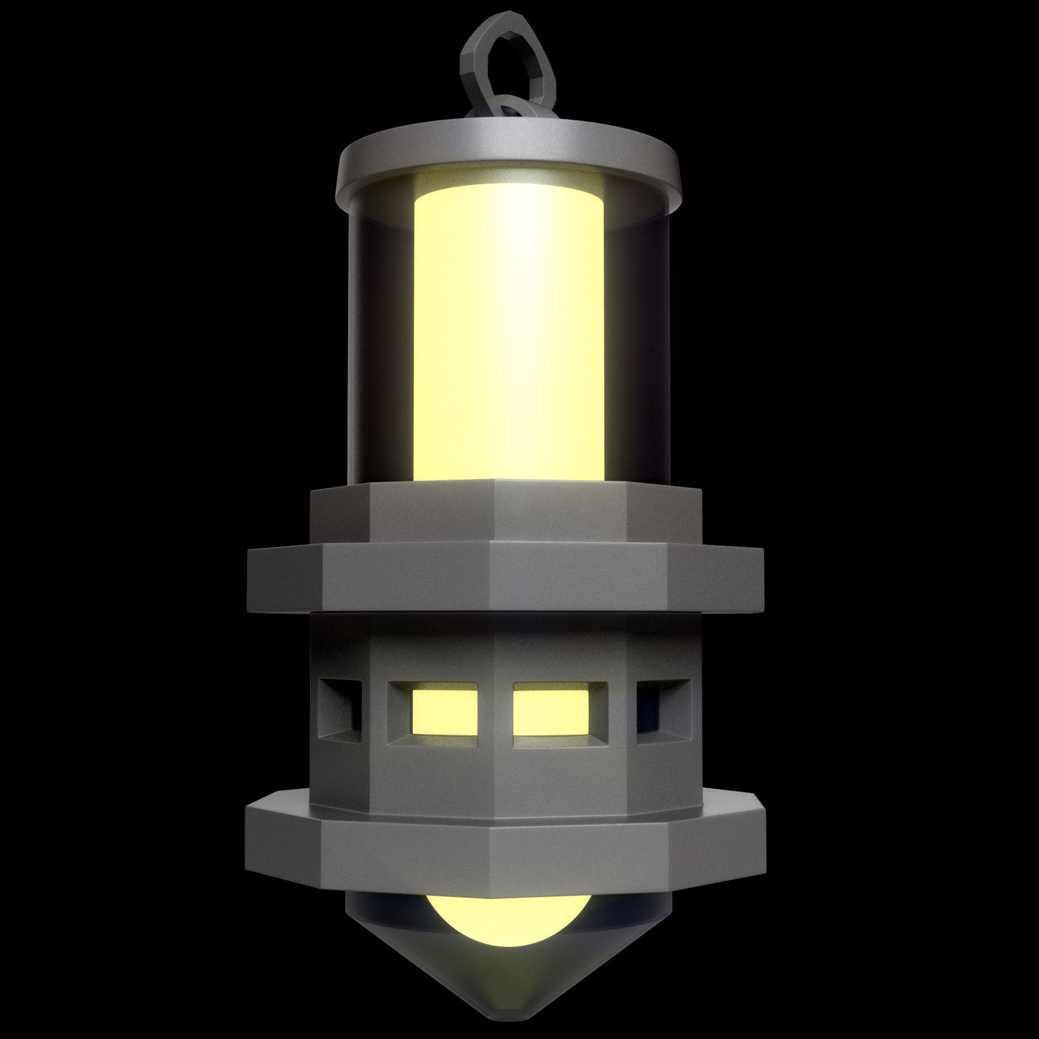 40 Lanterns Base Mesh Pack Low-poly 3D model_25