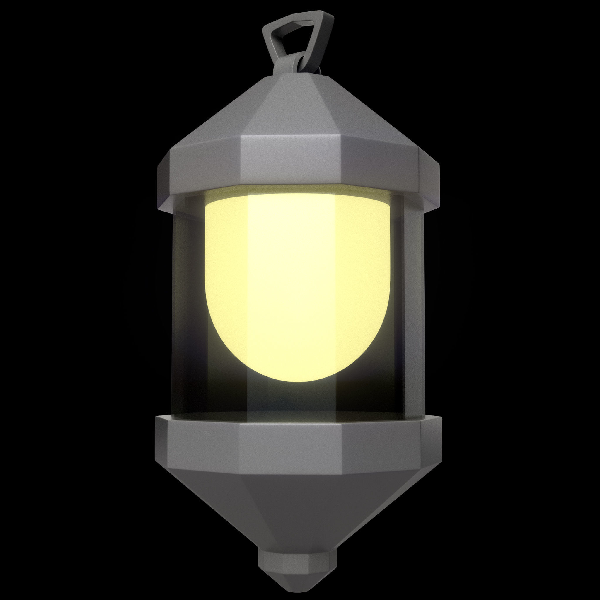 40 Lanterns Base Mesh Pack Low-poly 3D model_38