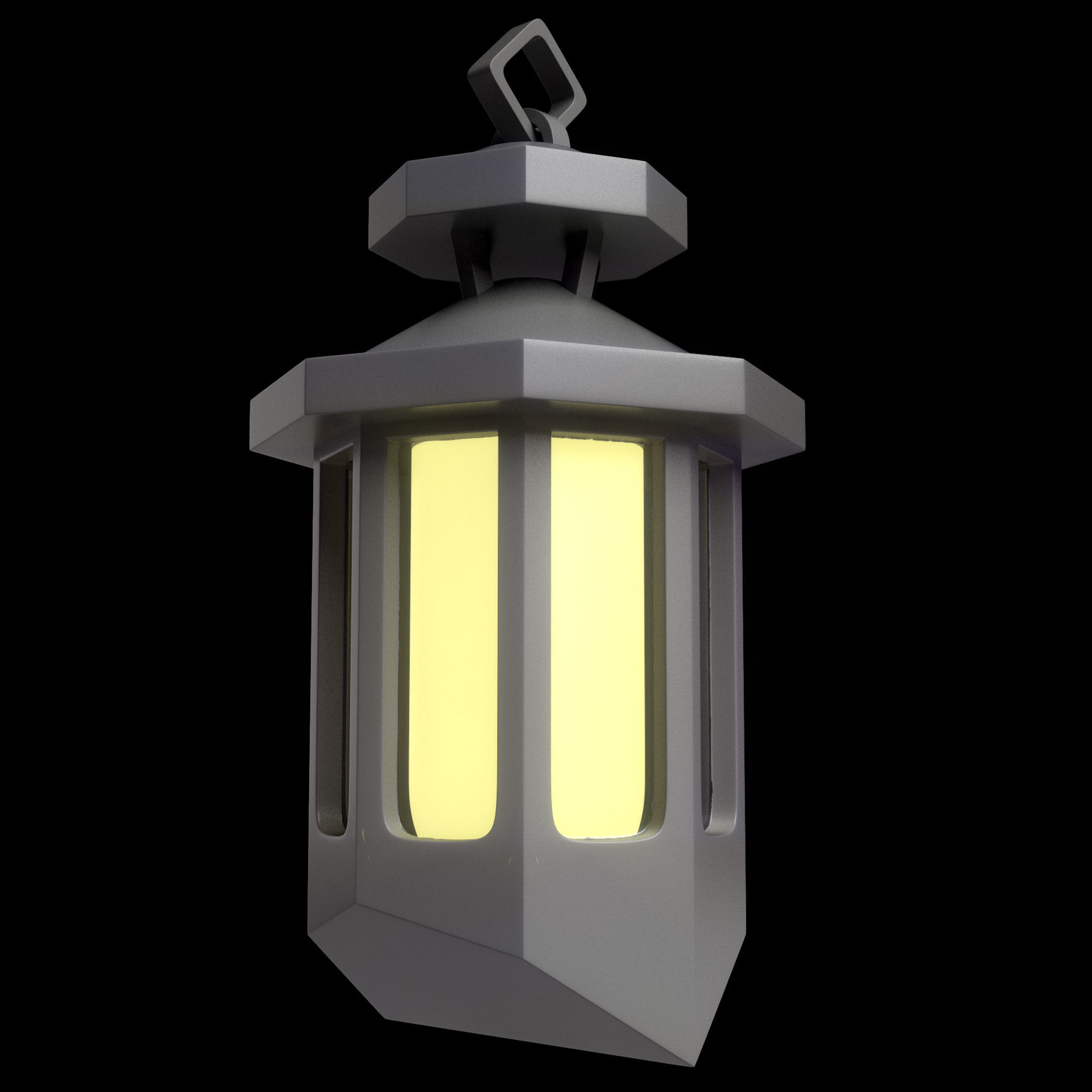 40 Lanterns Base Mesh Pack Low-poly 3D model_30