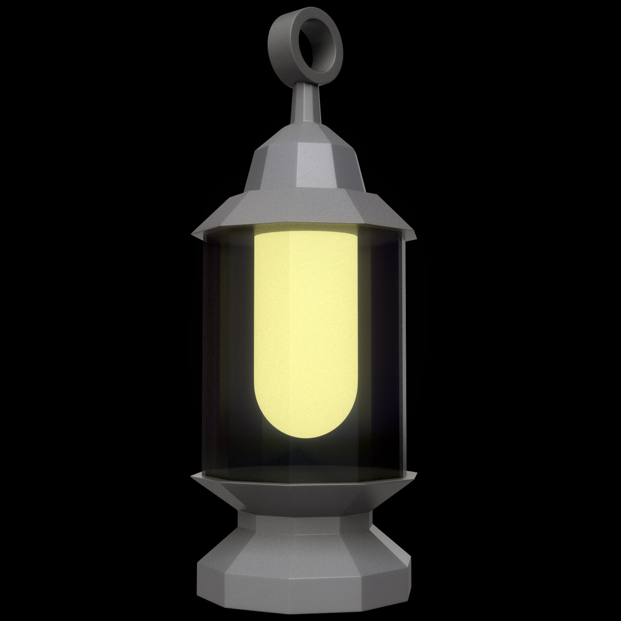 40 Lanterns Base Mesh Pack Low-poly 3D model_18