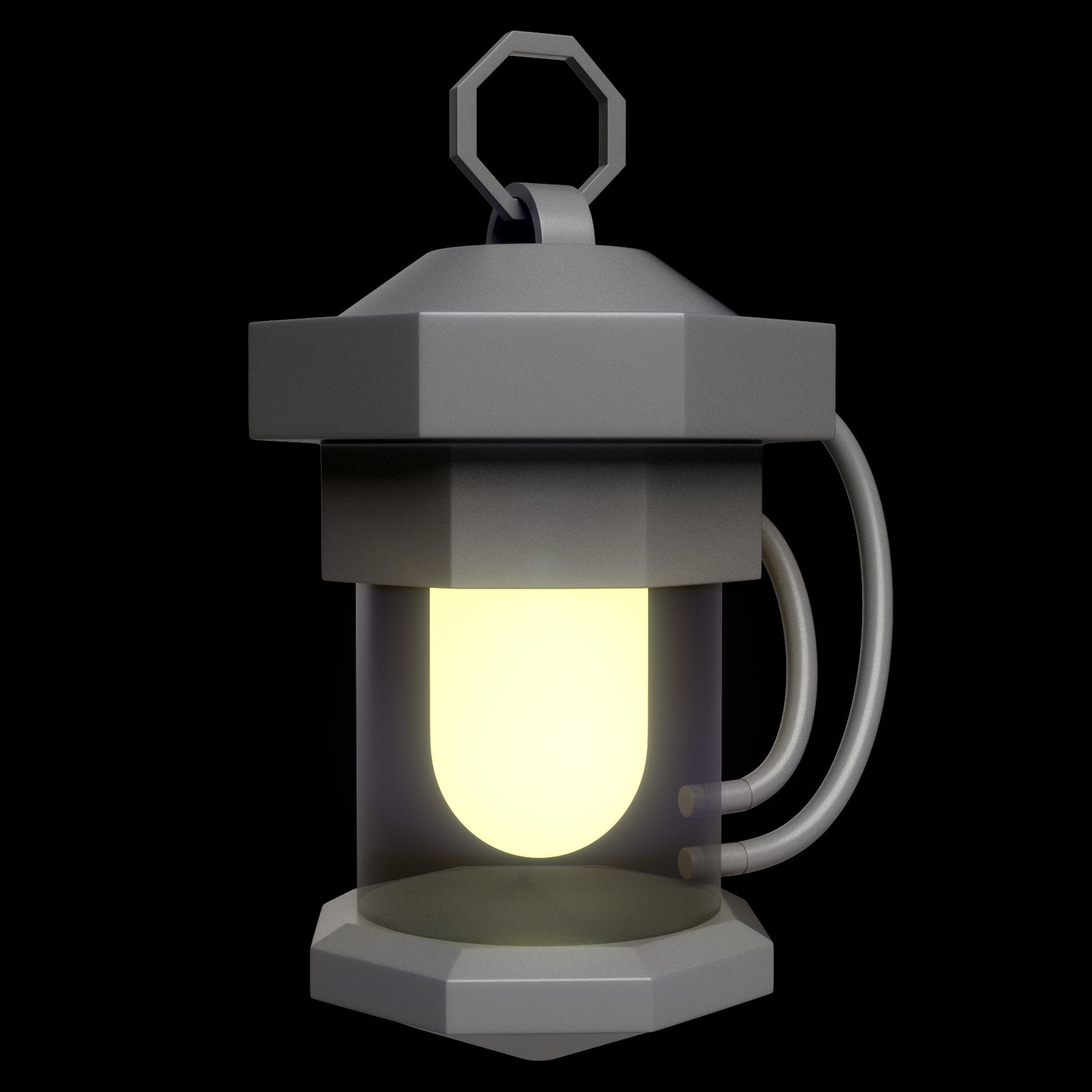 40 Lanterns Base Mesh Pack Low-poly 3D model_4