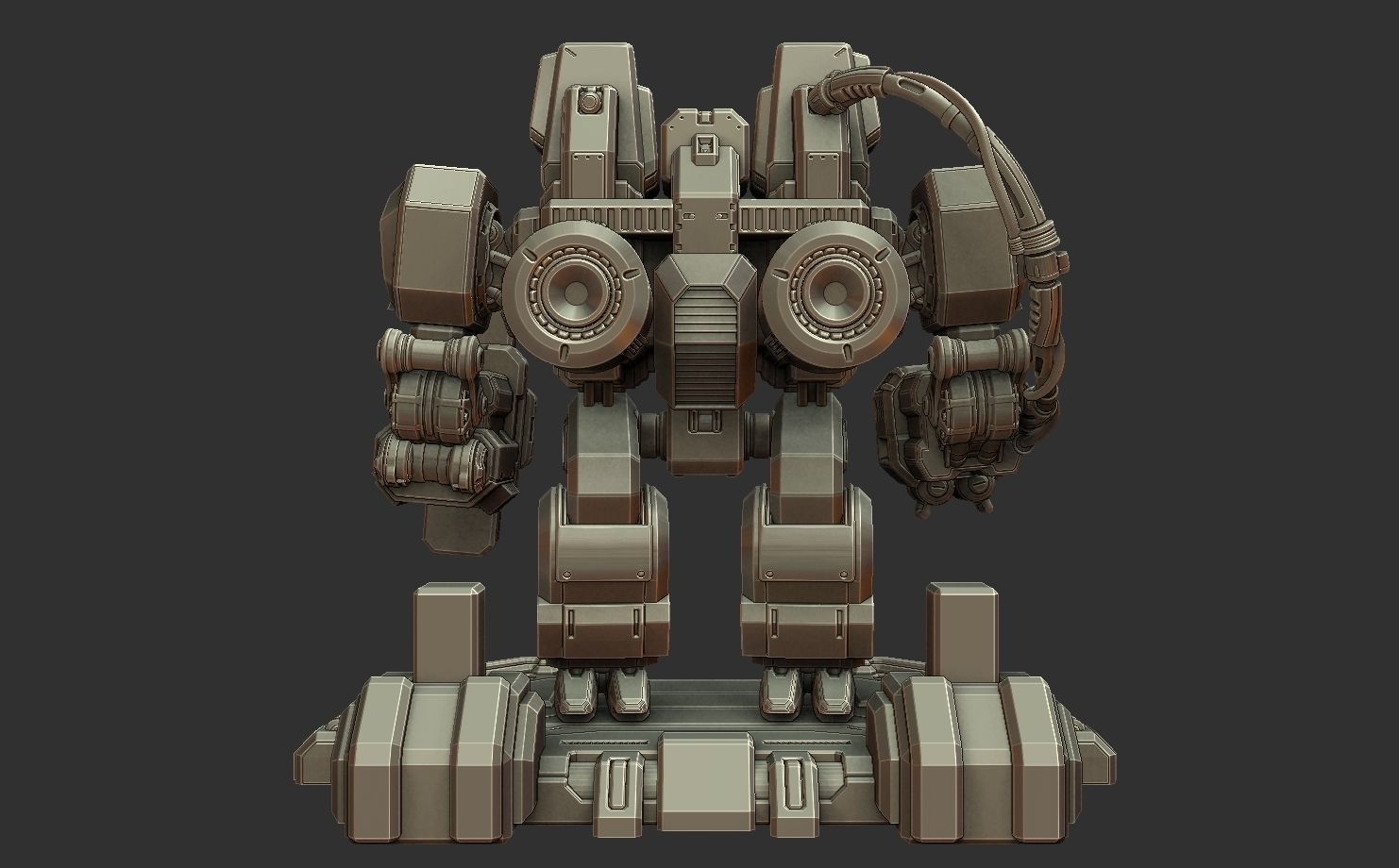 SCV - Starcraft 2 3d Print Statue 3D print model_14