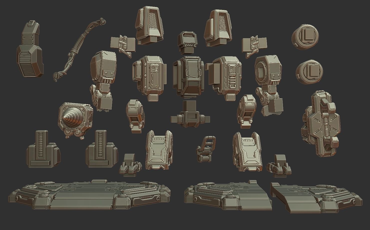 SCV - Starcraft 2 3d Print Statue 3D print model_19