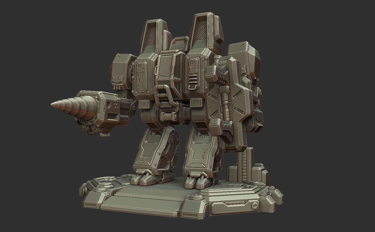 SCV - Starcraft 2 3d Print Statue 3D print model_12