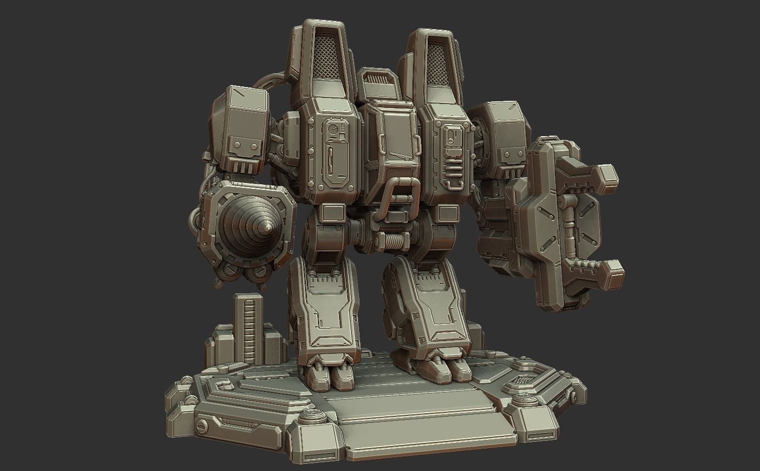 SCV - Starcraft 2 3d Print Statue 3D print model_10