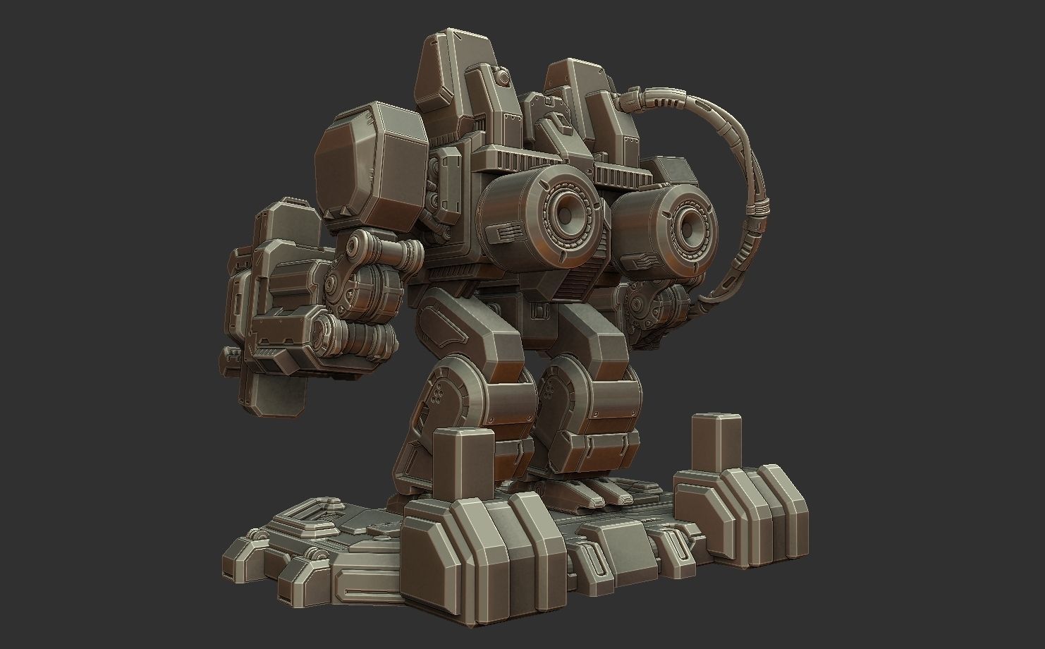 SCV - Starcraft 2 3d Print Statue 3D print model_13