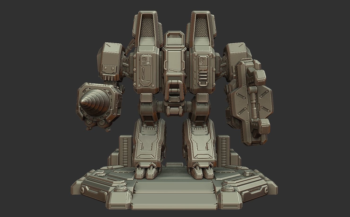 SCV - Starcraft 2 3d Print Statue 3D print model_11