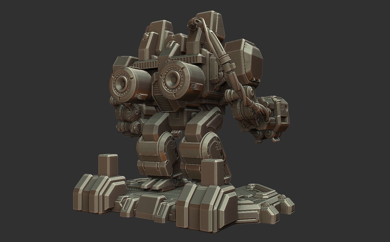 SCV - Starcraft 2 3d Print Statue 3D print model_15