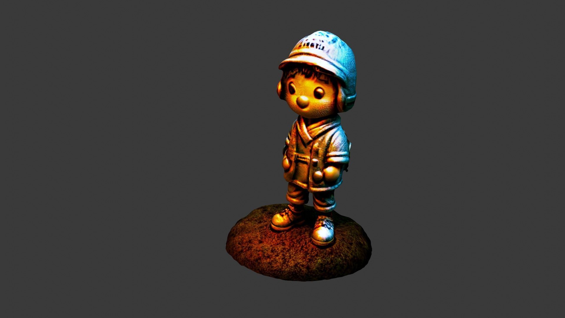 Cartoon Toy Low-poly 3D model_4