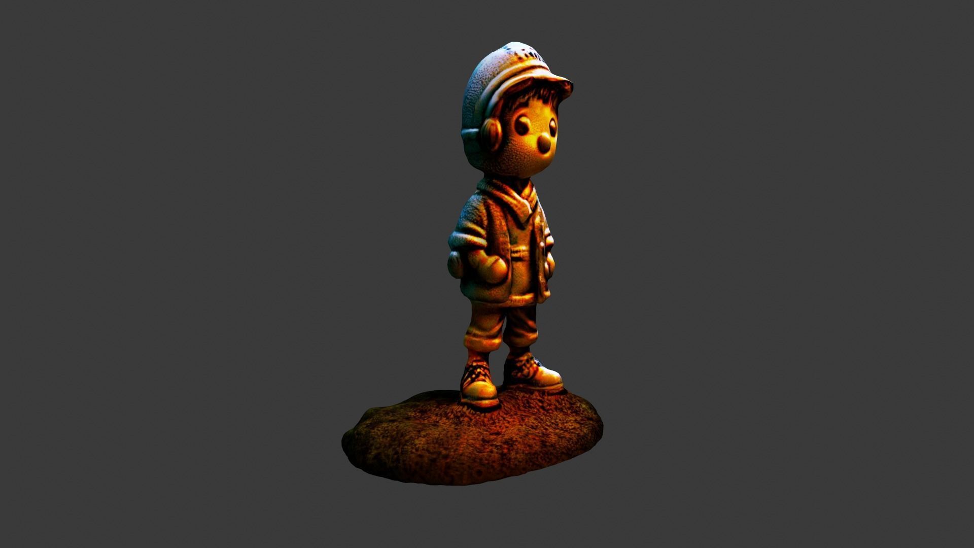 Cartoon Toy Low-poly 3D model_2