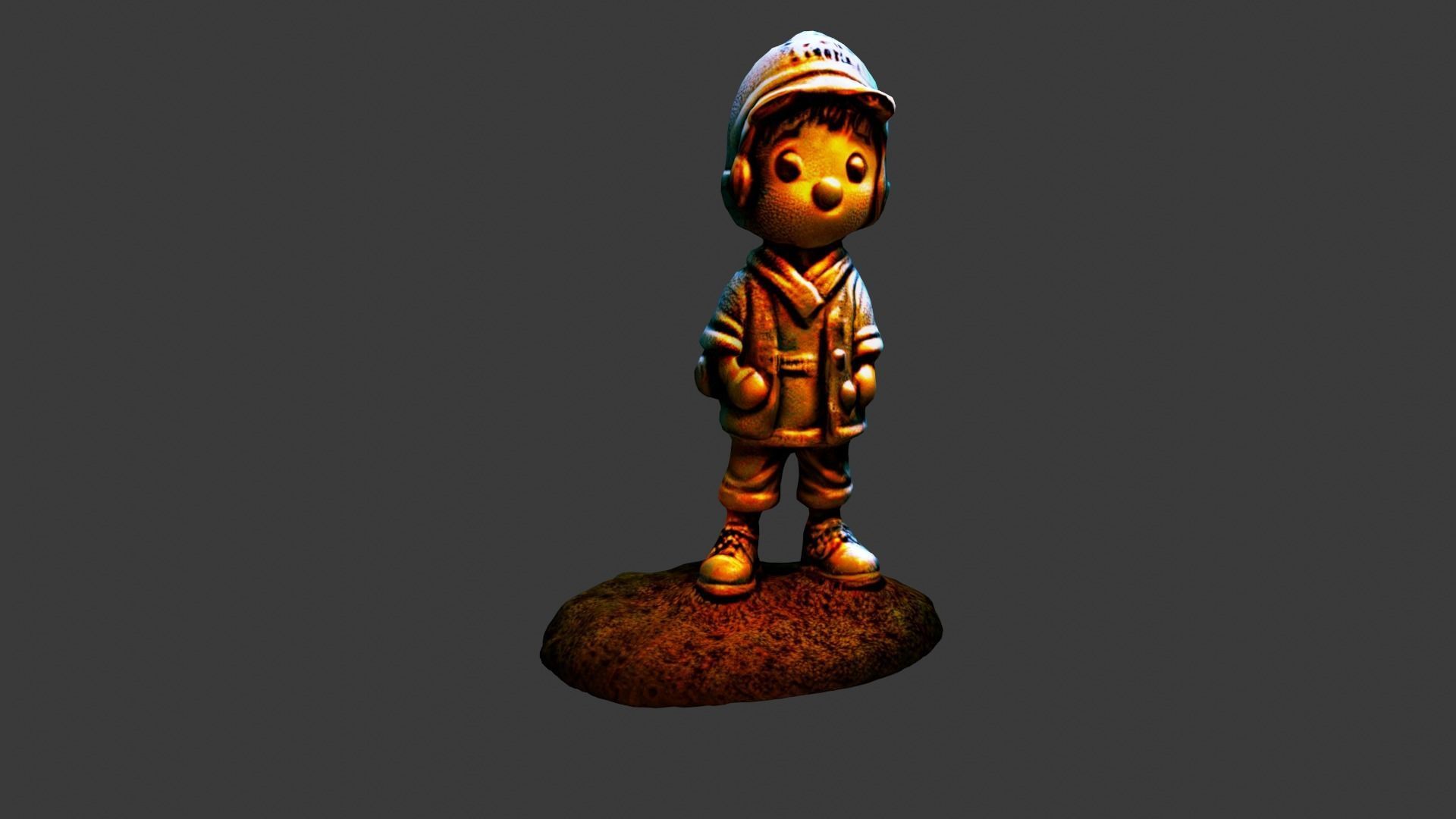 Cartoon Toy Low-poly 3D model_6