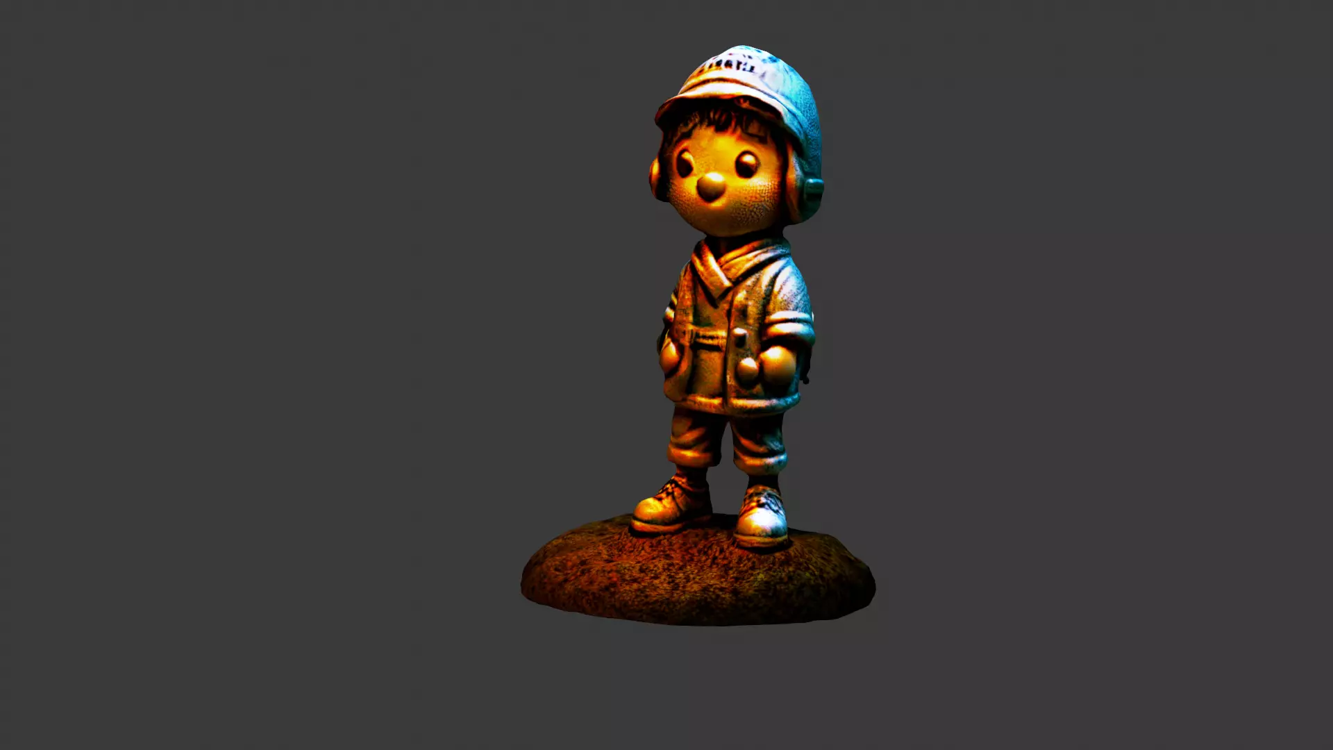 Cartoon Toy Low-poly 3D model_0
