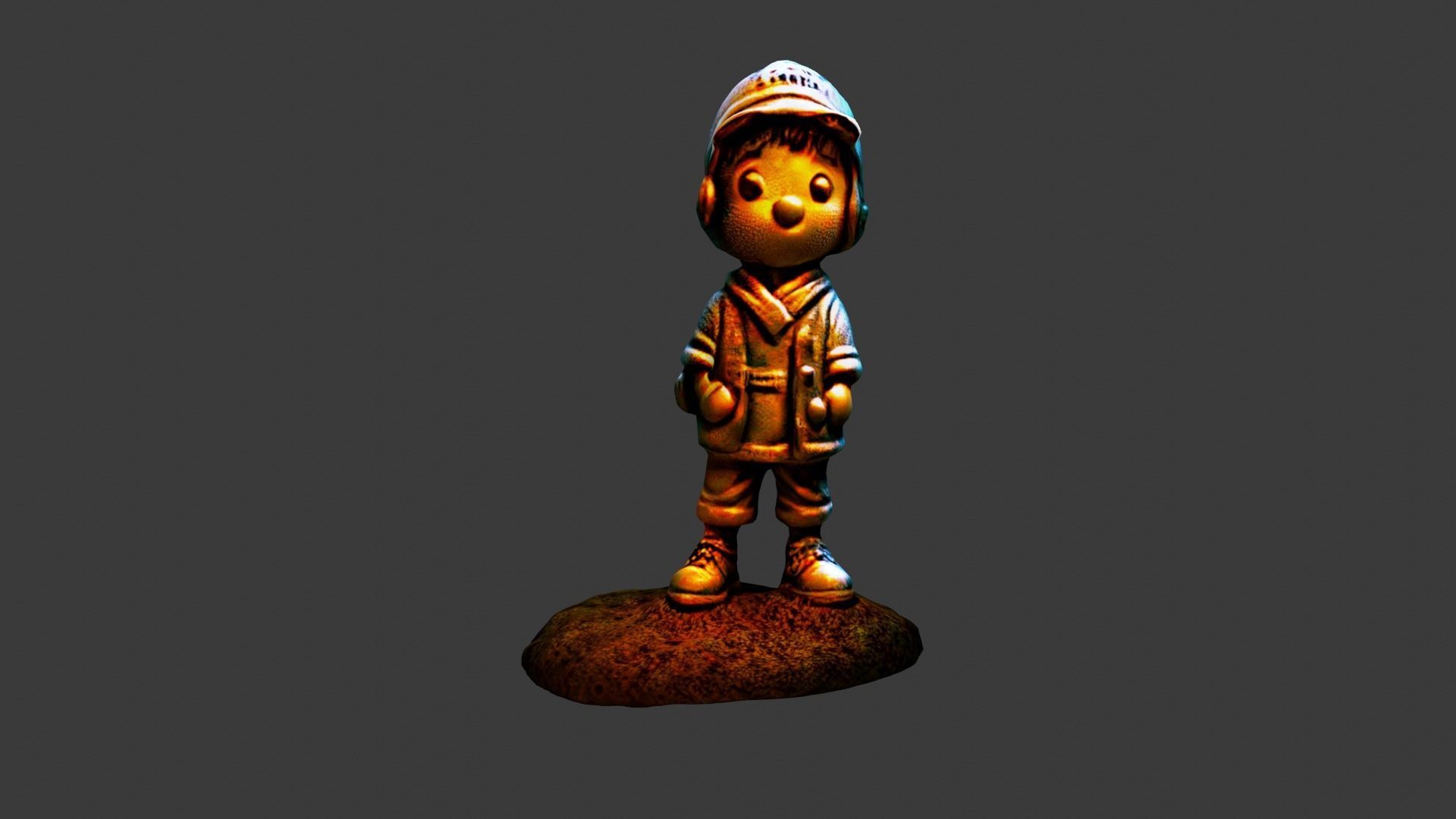 Cartoon Toy Low-poly 3D model_1