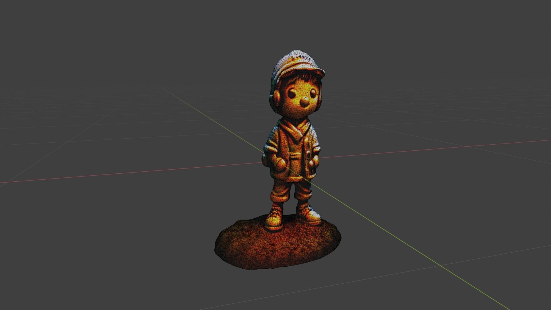 Cartoon Toy Low-poly 3D model_7