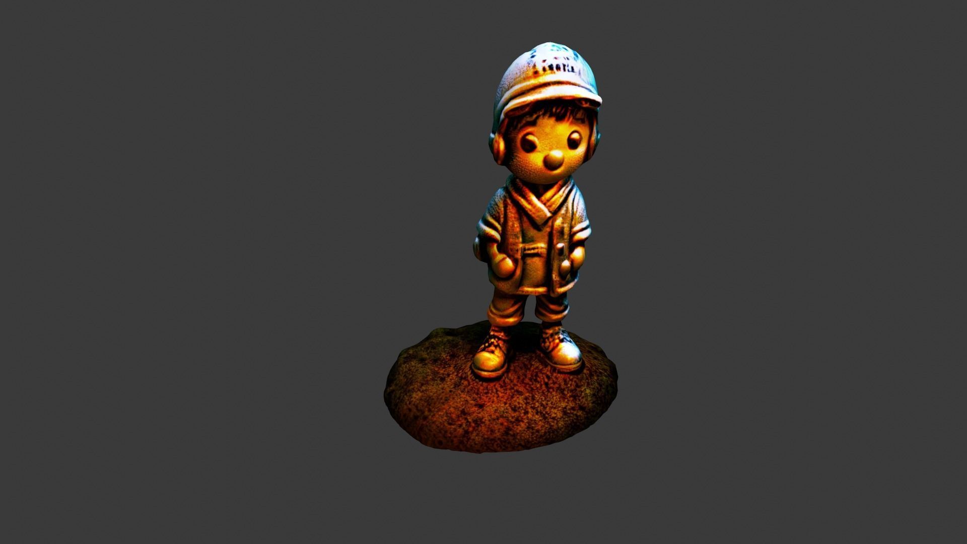 Cartoon Toy Low-poly 3D model_5