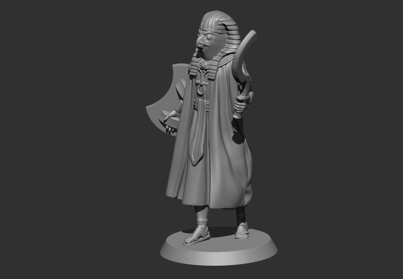 Egyptian God Gor 3D print model_3