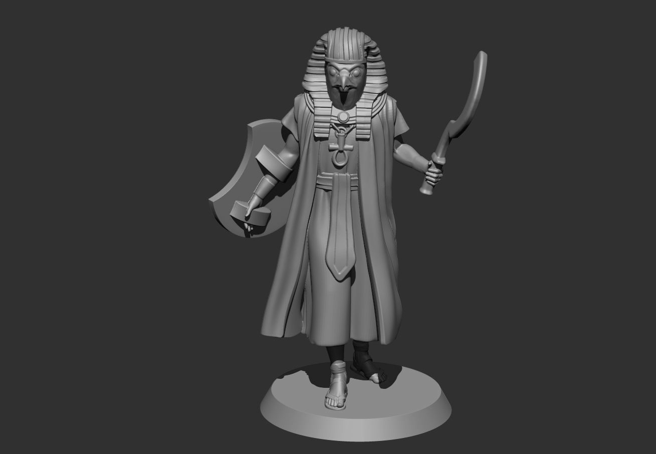 Egyptian God Gor 3D print model_2