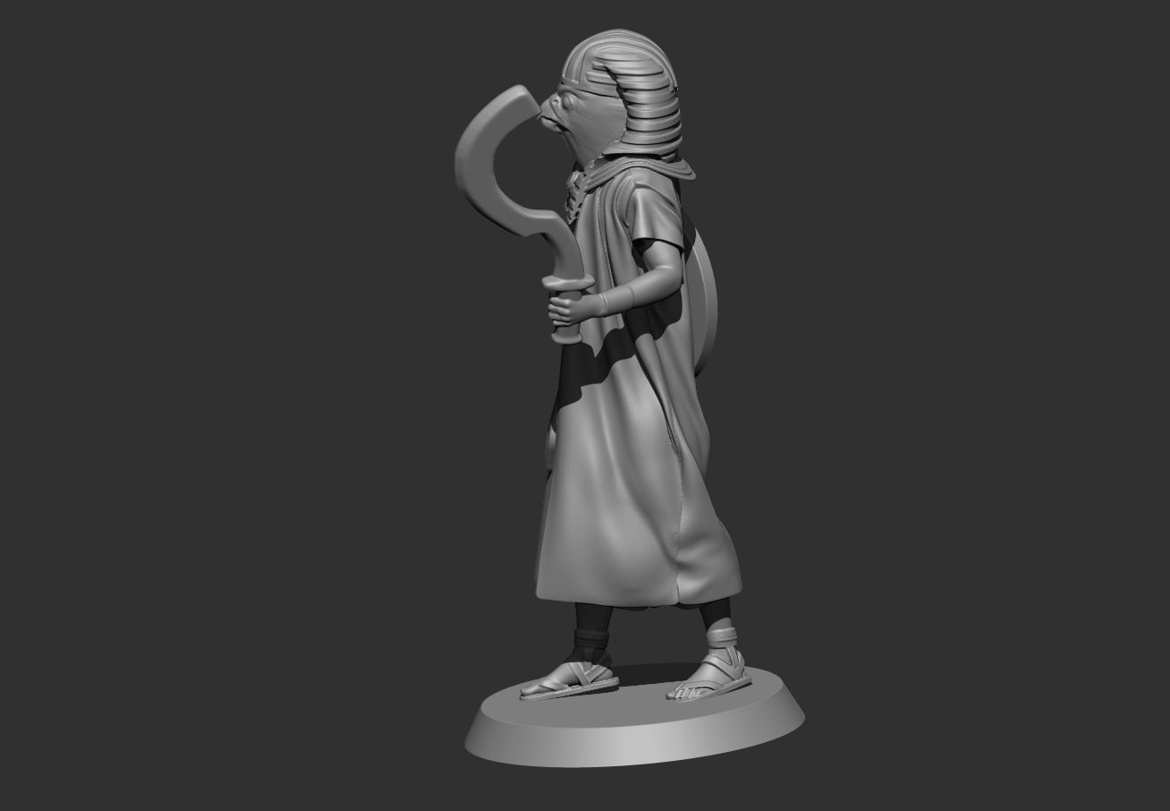 Egyptian God Gor 3D print model_4
