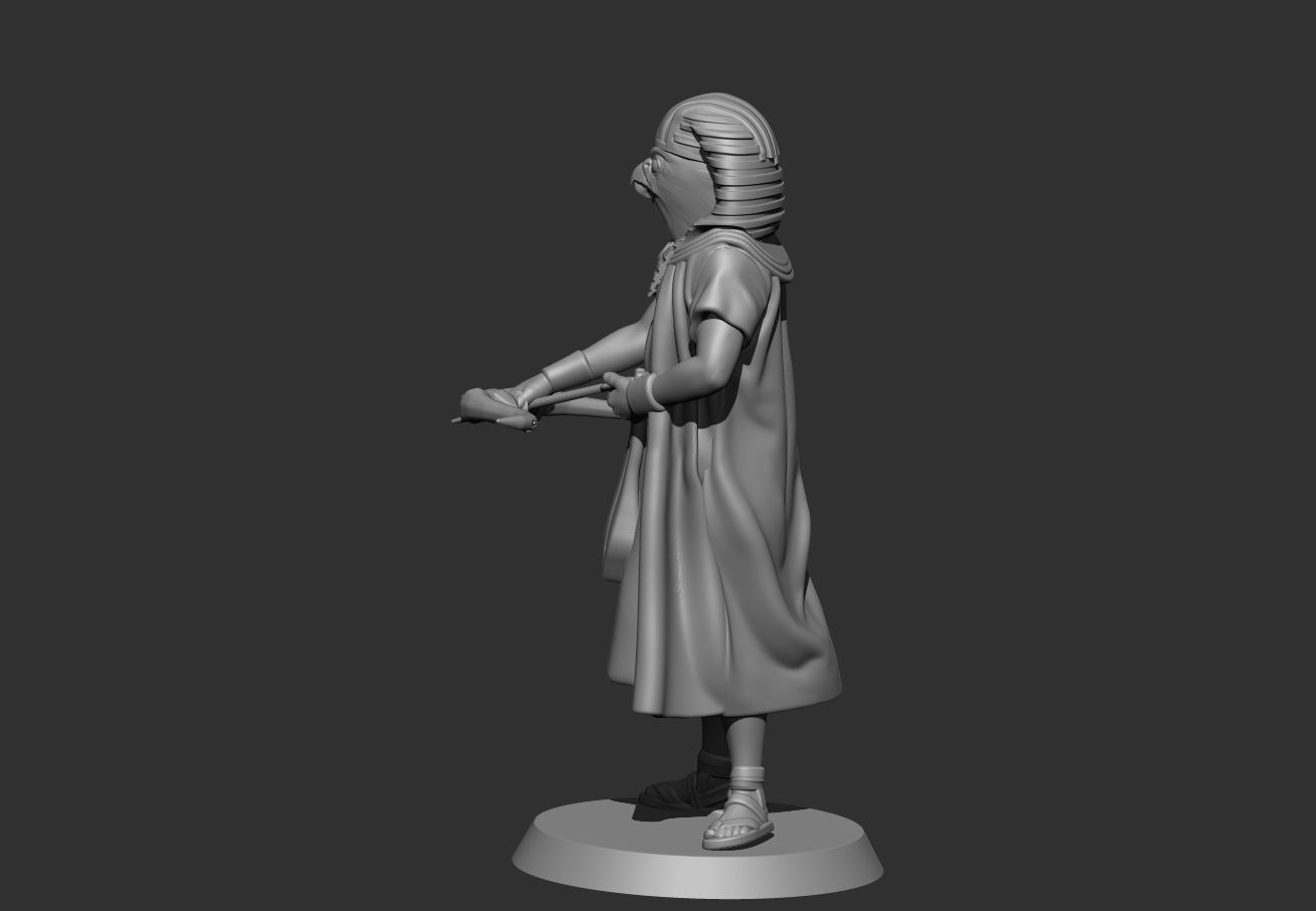 Egyptian God Gor 3D print model_4