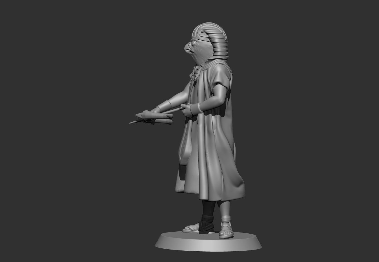 Egyptian God Gor 3D print model_3